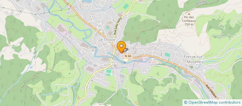 localisation de l'entreprise SCI MAVI  LE THILLOT