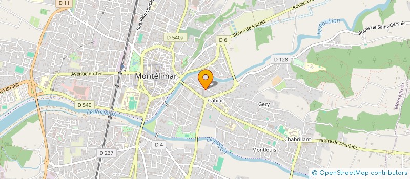 localisation de l'entreprise SCI MAVIA à MONTELIMAR