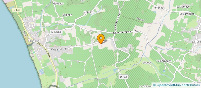 localisation de l'entreprise SCI MAVICA  PLASSAC