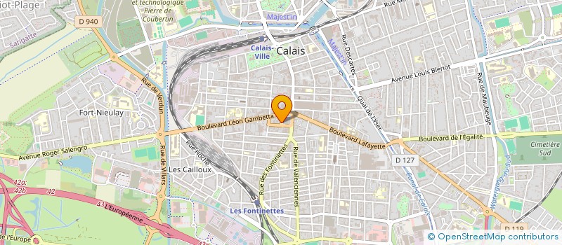 localisation de l'entreprise SCI MAVICHA  CALAIS