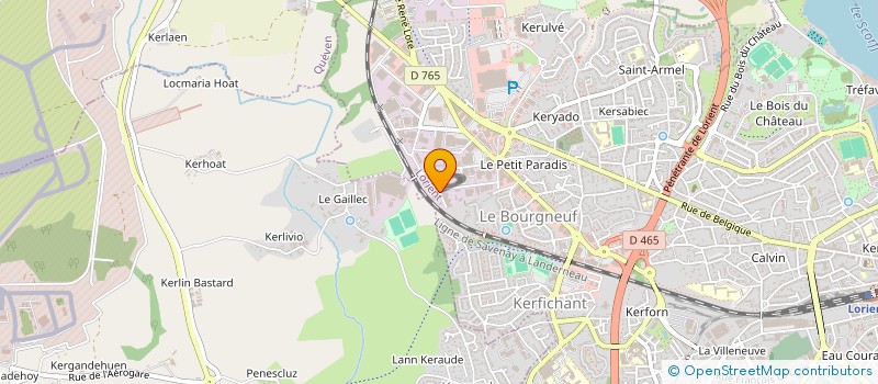 localisation de l'entreprise SCI MAVIDEWAN  LORIENT