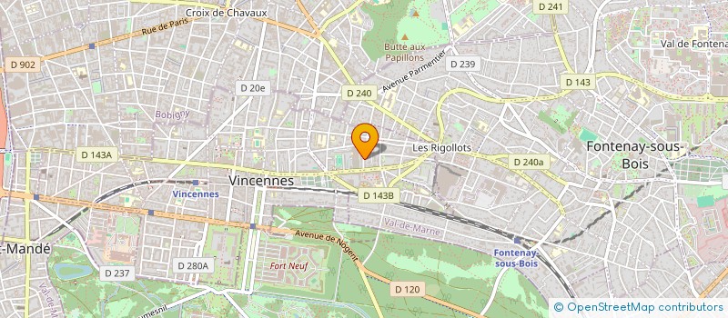 localisation de l'entreprise SCI MAVINI à VINCENNES