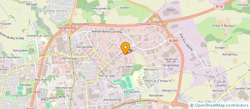 localisation de l'entreprise SCI MAVINI  GUIPAVAS