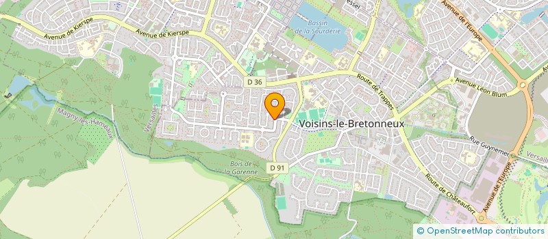 localisation de l'entreprise SCI MAWAL  VOISINS-LE-BRETONNEUX