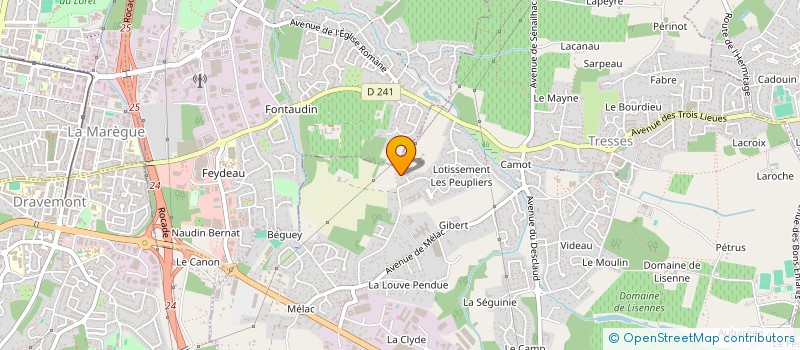 localisation de l'entreprise SCI MAWILL & CO  TRESSES