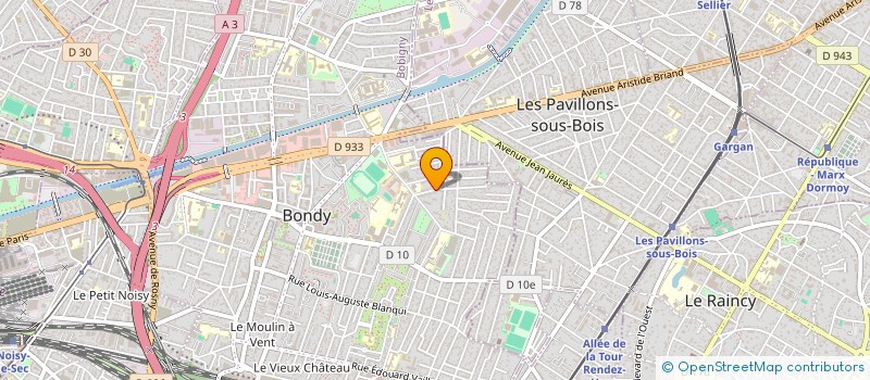 localisation de l'entreprise SCI MAWSN  BONDY