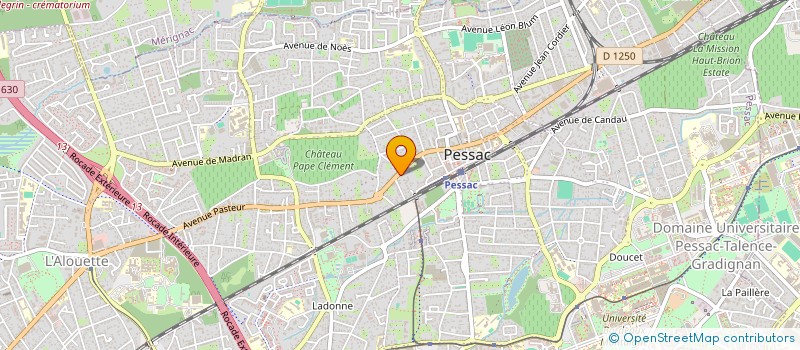 localisation de l'entreprise SCI MAX  PESSAC