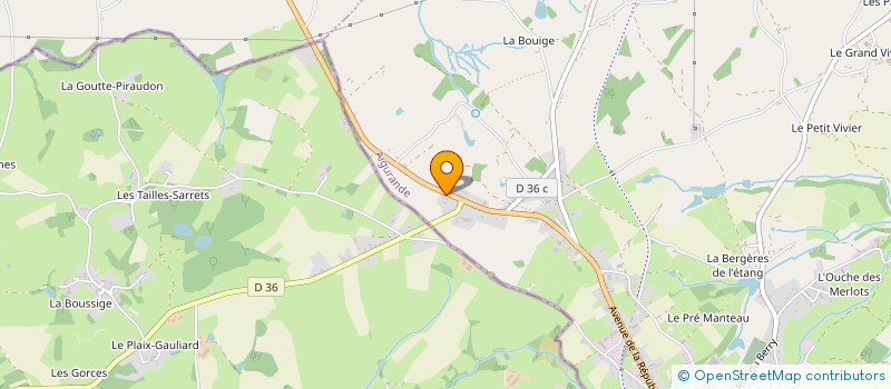 localisation de l'entreprise SCI MAX ALEX à AIGURANDE