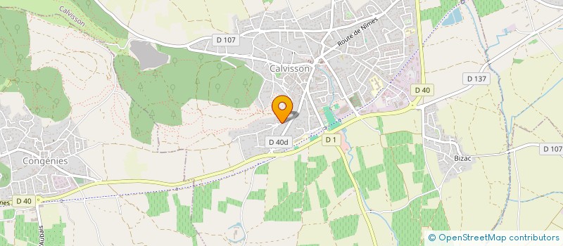 localisation de l'entreprise SCI MAX ET CIE  CALVISSON