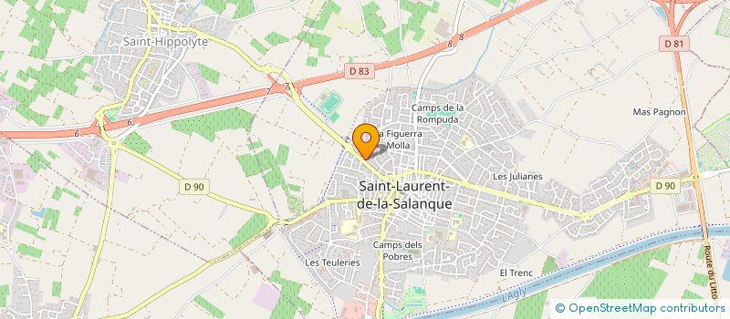 localisation de l'entreprise SCI MAX LA MADRAGUERE  SAINT-LAURENT-DE-LA-SALANQUE