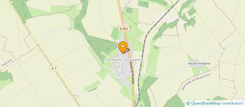 localisation de l'entreprise SCI MAX MAR VAL  FONTAINE-LAVAGANNE