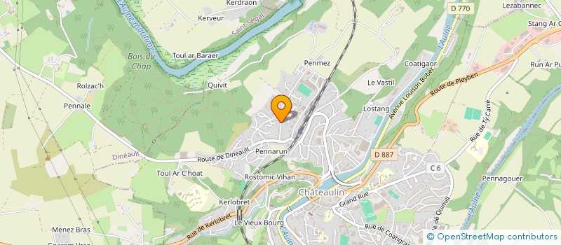 localisation de l'entreprise SCI MAX OCEAN  CHATEAULIN