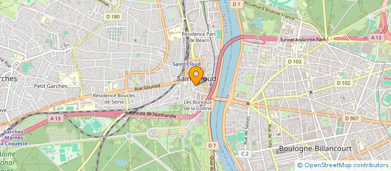 localisation de l'entreprise SCI MAX TWO à SAINT-CLOUD