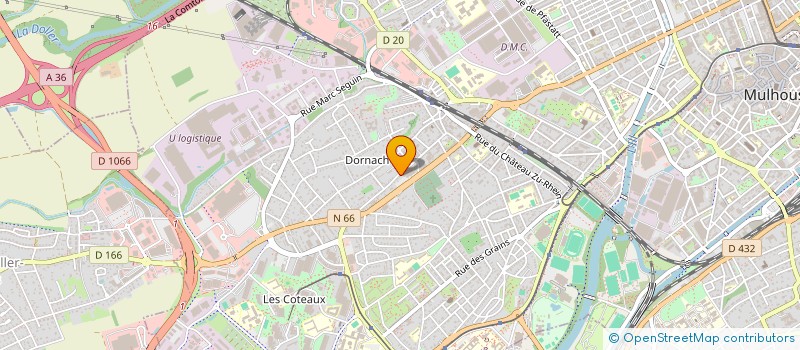 localisation de l'entreprise SCI MAX VII  MULHOUSE