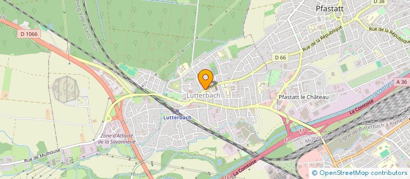 localisation de l'entreprise SCI MAX68  LUTTERBACH
