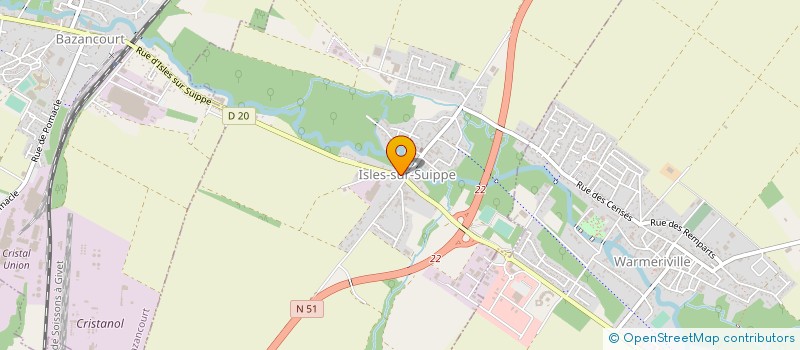 localisation de l'entreprise SCI MAXALIE  ISLES-SUR-SUIPPE