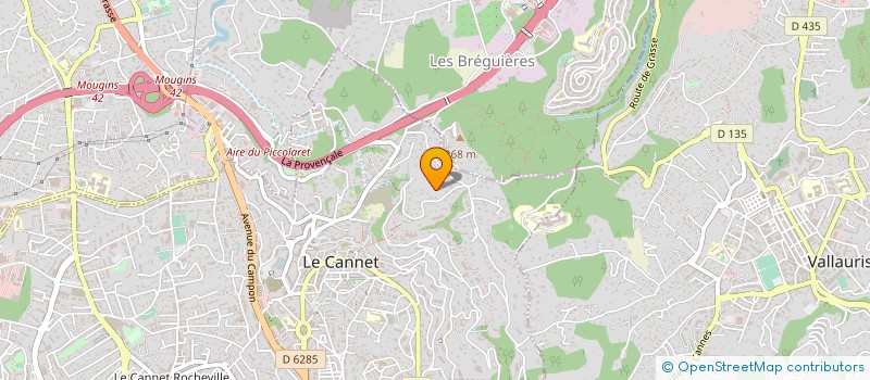 localisation de l'entreprise SCI MAXANDRE à LE CANNET