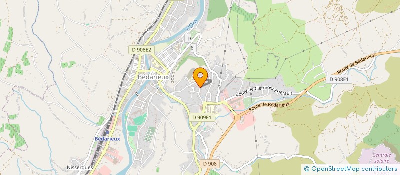 localisation de l'entreprise SCI MAXANDRE  BEDARIEUX