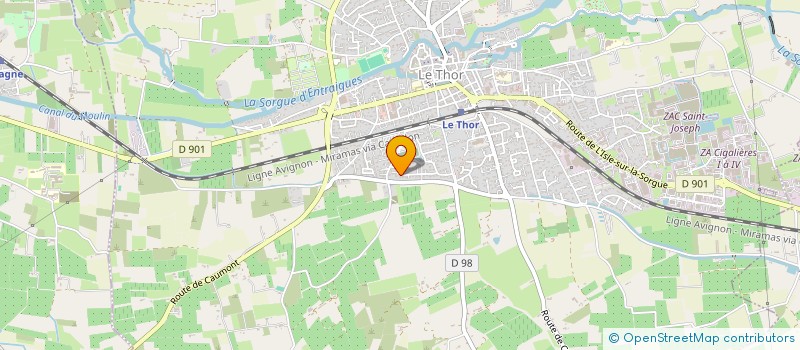 localisation de l'entreprise SCI MAXANTHO  LE THOR