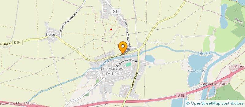 localisation de l'entreprise SCI MAXAUR  LES MARTRES-D'ARTIERE