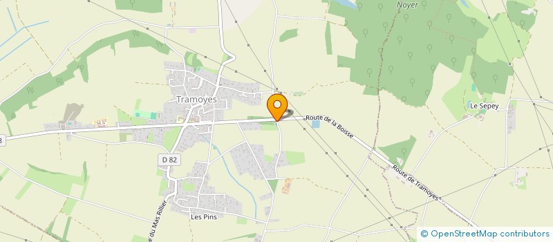 localisation de l'entreprise SCI MAXEL  TRAMOYES