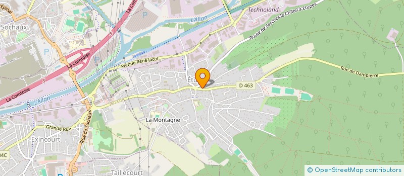 localisation de l'entreprise SCI MAXENCE  ETUPES