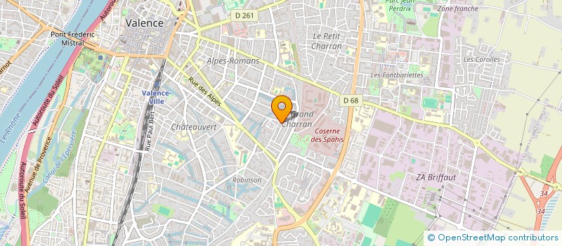 localisation de l'entreprise SCI MAXENCE à VALENCE