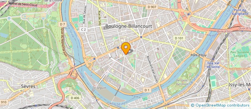 localisation de l'entreprise SCI MAXENCE à BOULOGNE-BILLANCOURT