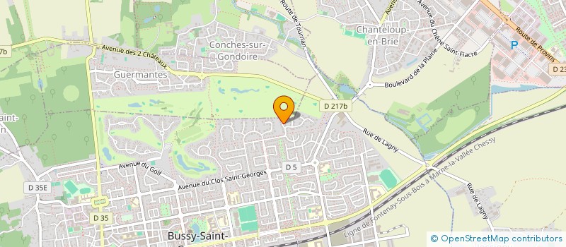 localisation de l'entreprise SCI MAXENZO  BUSSY-SAINT-GEORGES