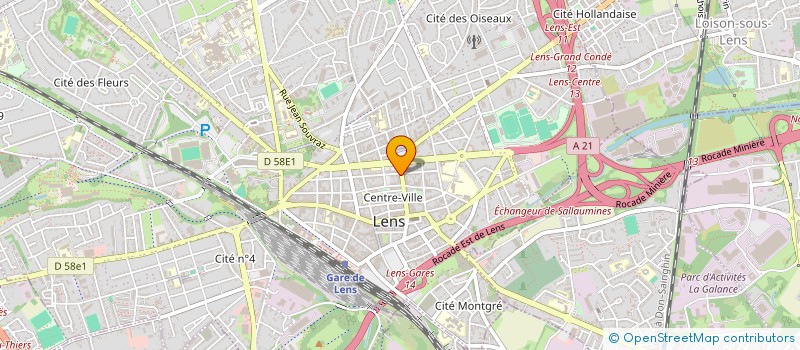 localisation de l'entreprise SCI MAXERLAU  LENS