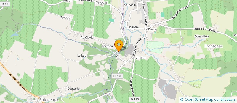 localisation de l'entreprise SCI MAXETITAN  CESSAC