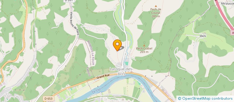 localisation de l'entreprise SCI MAXETNICO  BELLEFONT-LA RAUZE