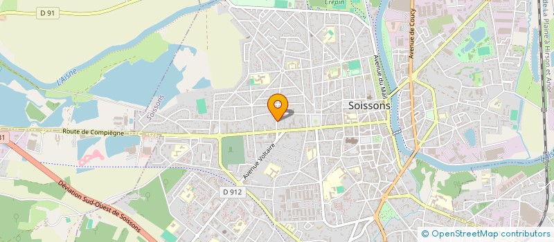 localisation de l'entreprise SCI MAXICE à SOISSONS
