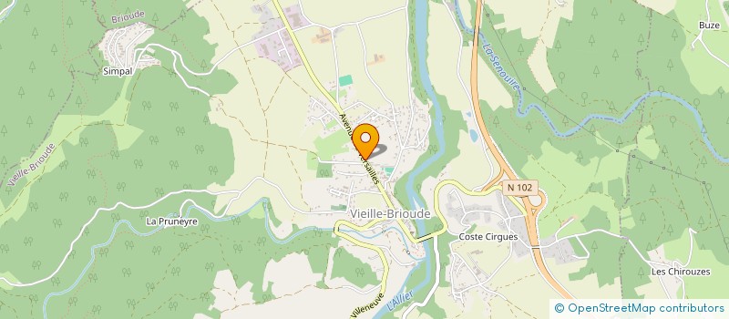 localisation de l'entreprise SCI MAXICLAIRE  VIEILLE-BRIOUDE