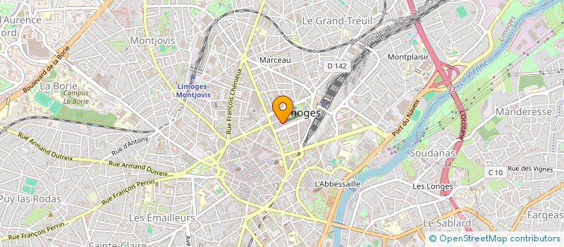 localisation de l'entreprise SCI MAXIM à LIMOGES