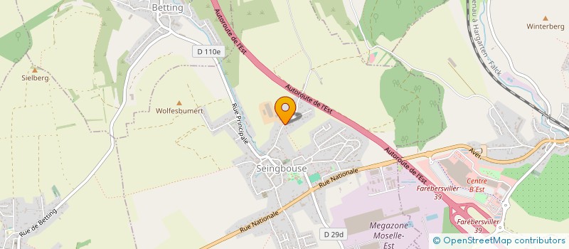 localisation de l'entreprise SCI MAXIMA  SEINGBOUSE