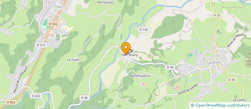 localisation de l'entreprise SCI MAXIME à YDES