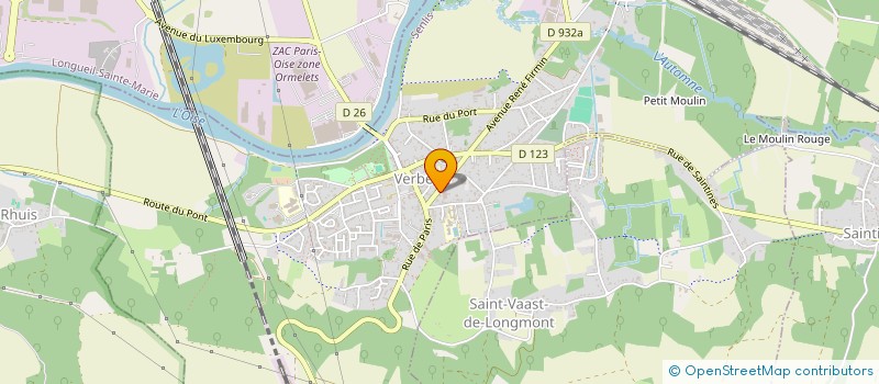 localisation de l'entreprise SCI MAXIME  VERBERIE