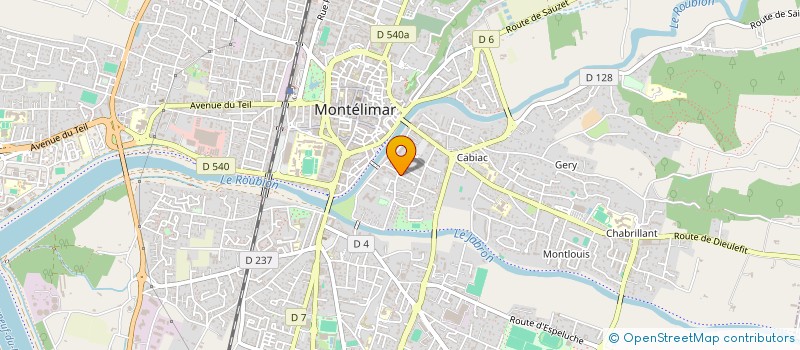 localisation de l'entreprise SCI MAXIME à MONTELIMAR