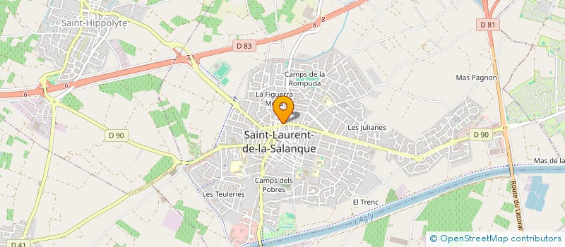 localisation de l'entreprise SCI MAXIME  SAINT-LAURENT-DE-LA-SALANQUE