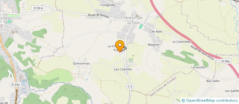 localisation de l'entreprise SCI MAXIME  SEREZIN-DE-LA-TOUR