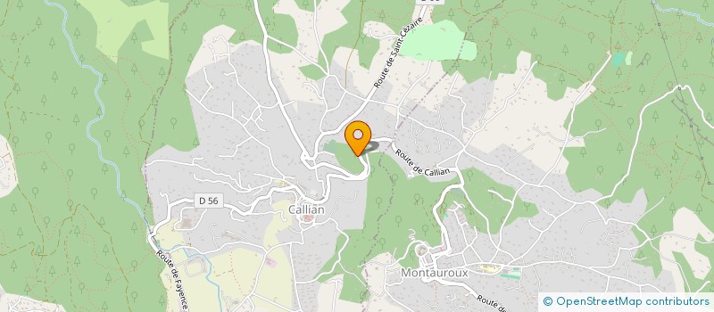 localisation de l'entreprise SCI MAXIME  MONTAUROUX