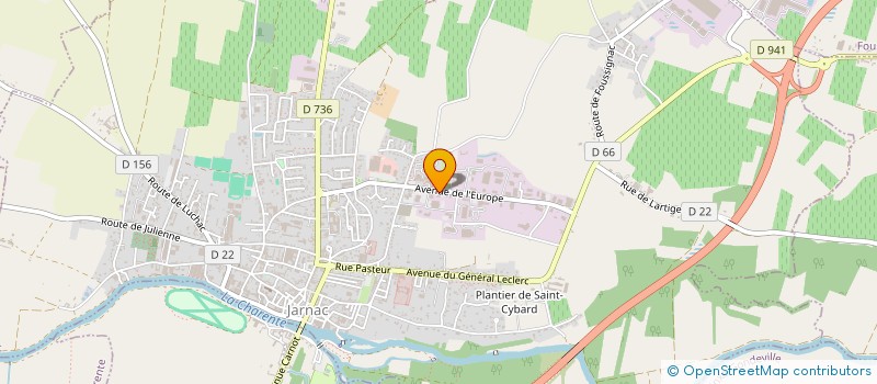 localisation de l'entreprise SCI MAXIME à JARNAC