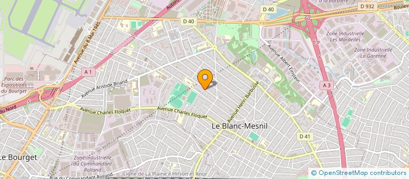 localisation de l'entreprise SCI MAXIME GORKI à LE BLANC-MESNIL