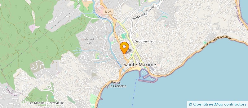 localisation de l'entreprise SCI MAXIME - LES PLAGES à SAINTE-MAXIME