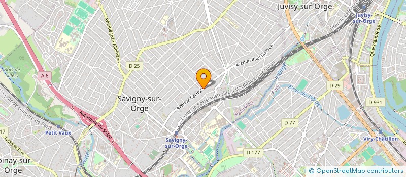 localisation de l'entreprise SCI MAXIMILIEN TITON  SAVIGNY-SUR-ORGE