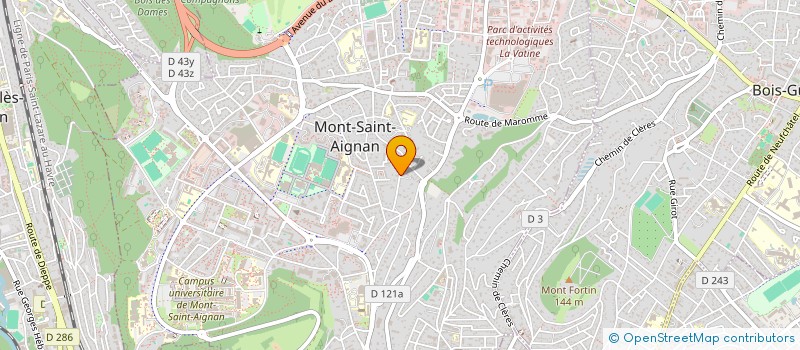 localisation de l'entreprise SCI MAXIMUS  MONT-SAINT-AIGNAN