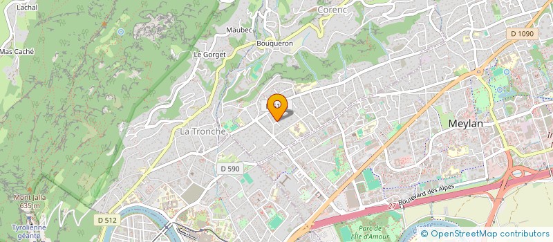 localisation de l'entreprise SCI MAXINE  CORENC