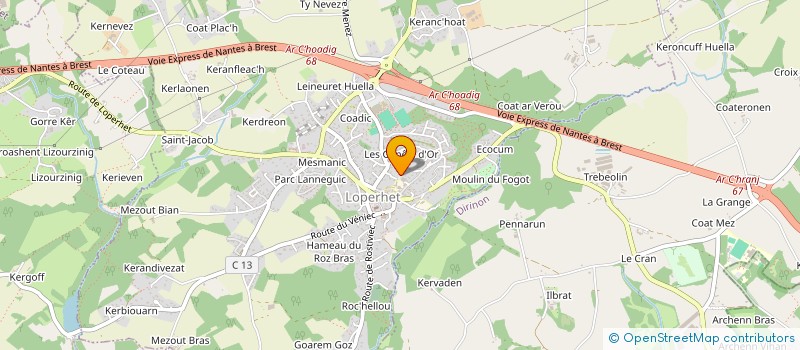 localisation de l'entreprise SCI MAXINES29  LOPERHET