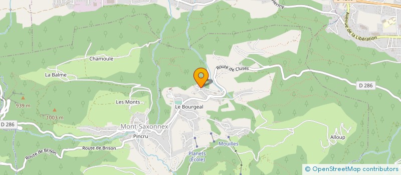 localisation de l'entreprise SCI MAXLEO  MONT-SAXONNEX